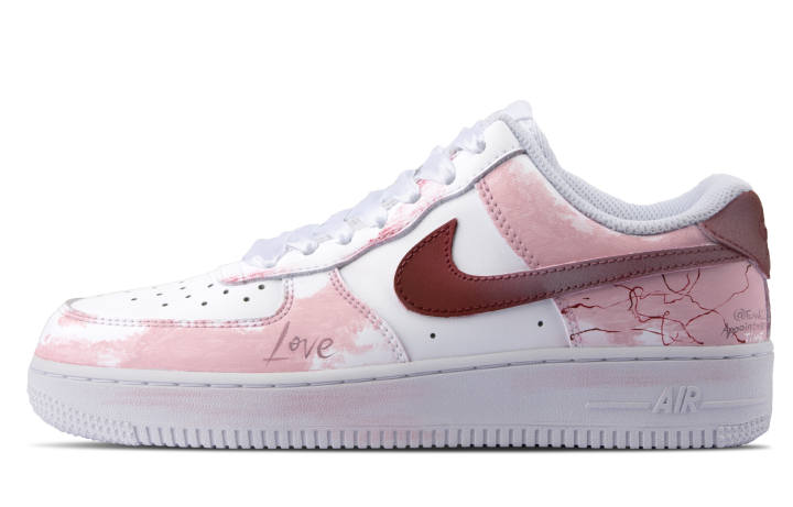 Nike Nike Air Force 1 Slip Resistant Low top Skateboard Shoes Unisex Pink