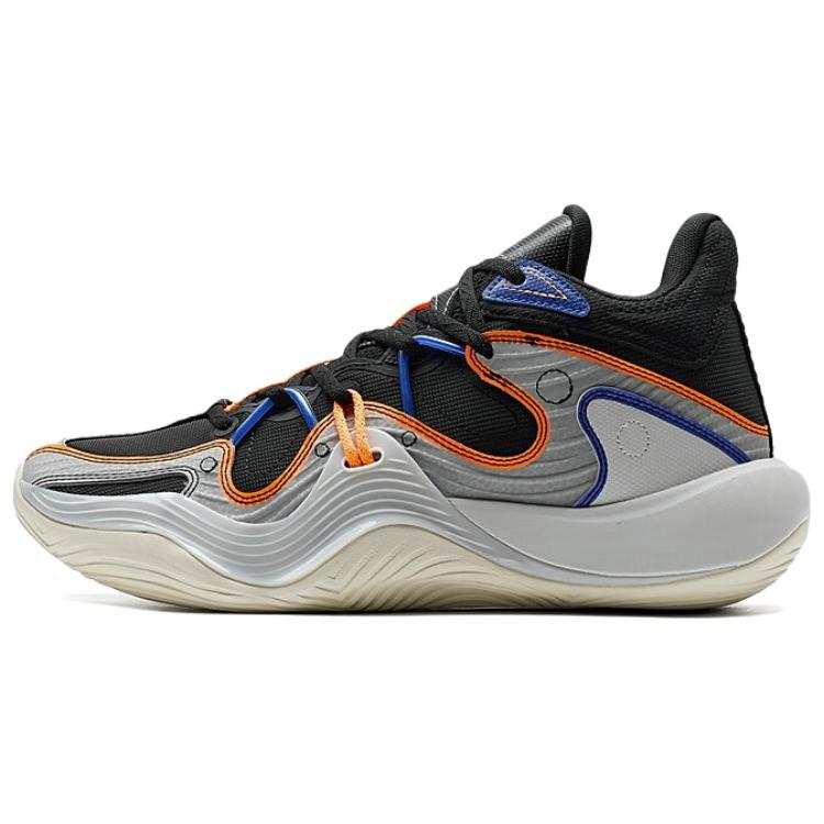 XTEP Coverage Lightweight Thermal Mid top Basketball Shoes Men's Gray Black Blue