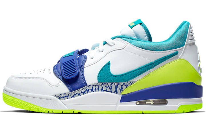 Jordan Jordan Legacy 312 Low Ultramarine Neon Yellow Aquamarine