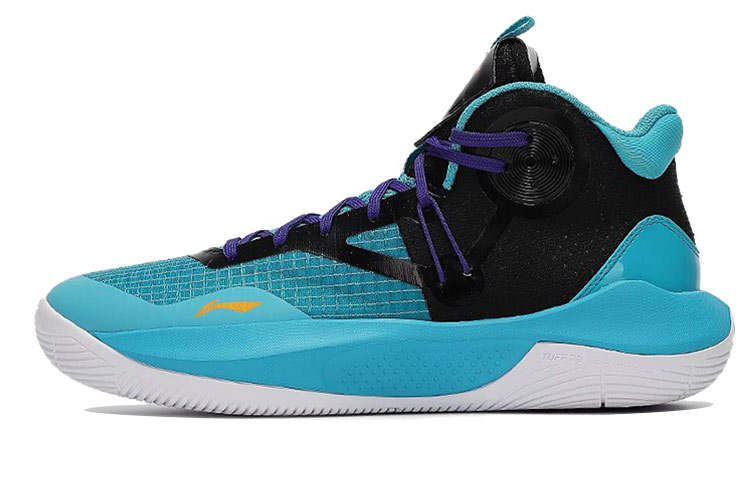 Li-Ning Li Ning Sonic 9 Team Textile, Synthetic Leather Cushioning Slip Resistant Abrasion Resistant Mid top Basketball Shoes