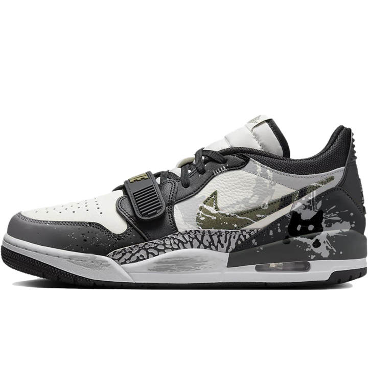 Jordan Jordan Legacy 312 Legacy 312 Low Van Gogh Genesis, Ink Stain Cat Print Abrasion Resistant Low top