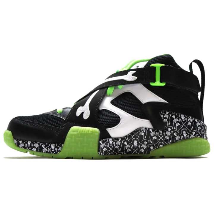 Nike Nike Air Raid Basketball Shoes Men's Black White Green
