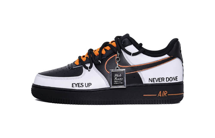 Nike Nike Air Force 1 Cushioning, Wear Resistant Low top Skateboard Shoes Unisex Black White