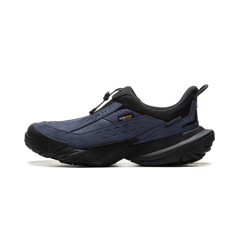 Li-Ning Li Ning Outdoor CF Tracing Cushioning Slip Resistant Low top Hiking Shoes Unisex Blue Black
