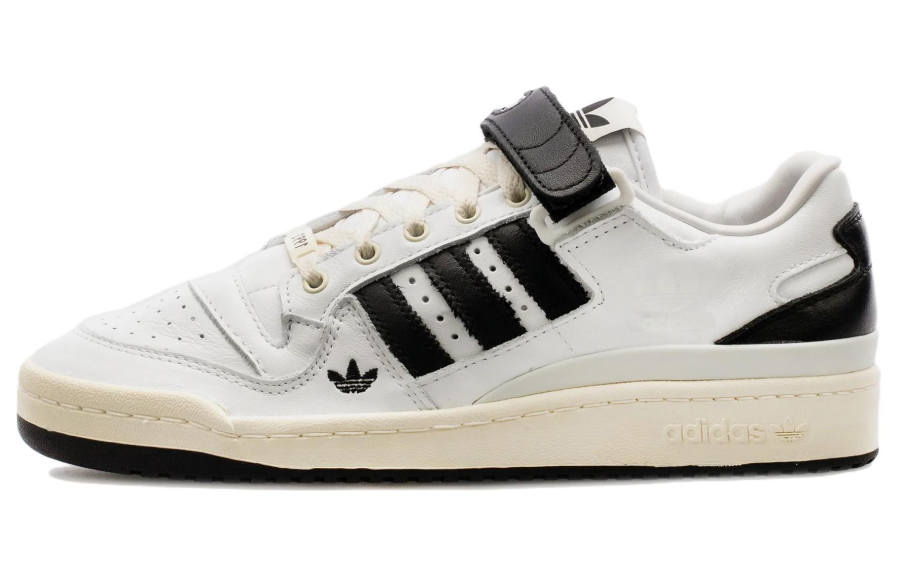 Adidas Originals Shoe Palace x Adidas Originals FORUM Low Leather Low top Skateboard Shoes Unisex White Black