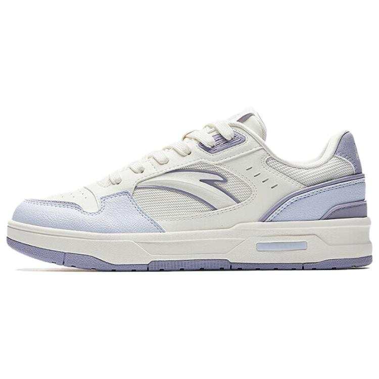 Anta Lieyan1.0 Breathable Lightweight Height Increasing Low top Skateboard Shoes Women's White Purple