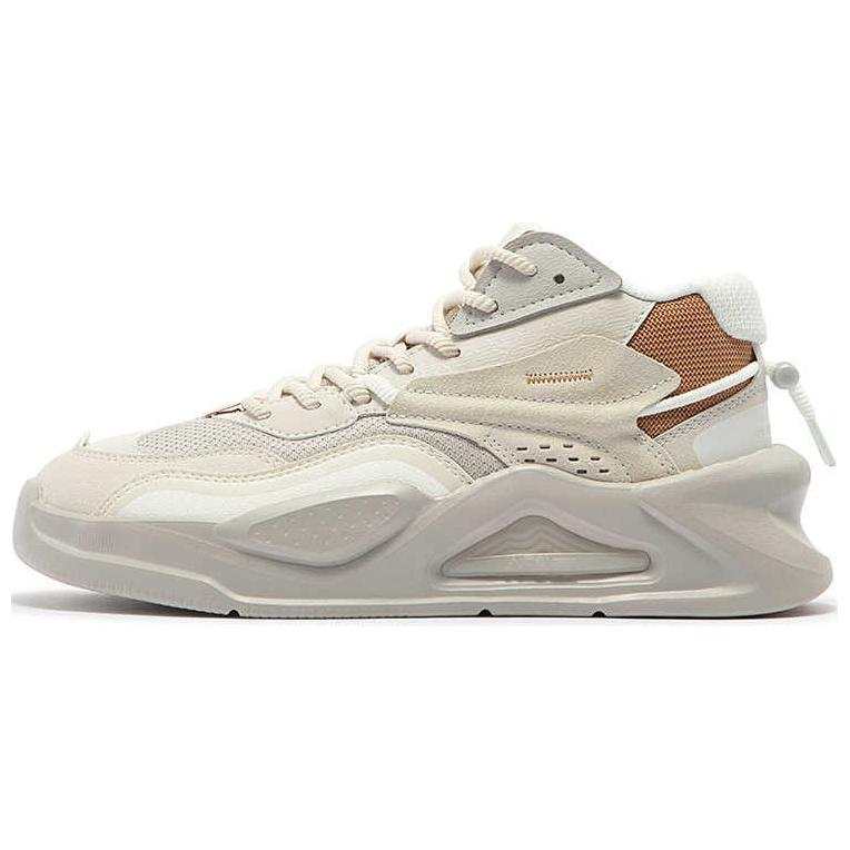 361° Abrasion Resistant Slip Resistant Abrasion Resistant Slip Resistant Mid top Skateboard Shoes Women's Beige Brown