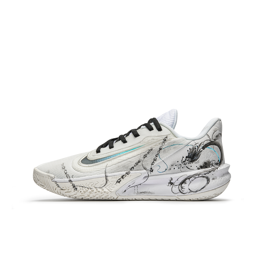 Nike Nike Precision 7 Free Panda, Ao Guang Cushioning Slip Resistant Low top Basketball Shoes Unisex Asphalt Gray
