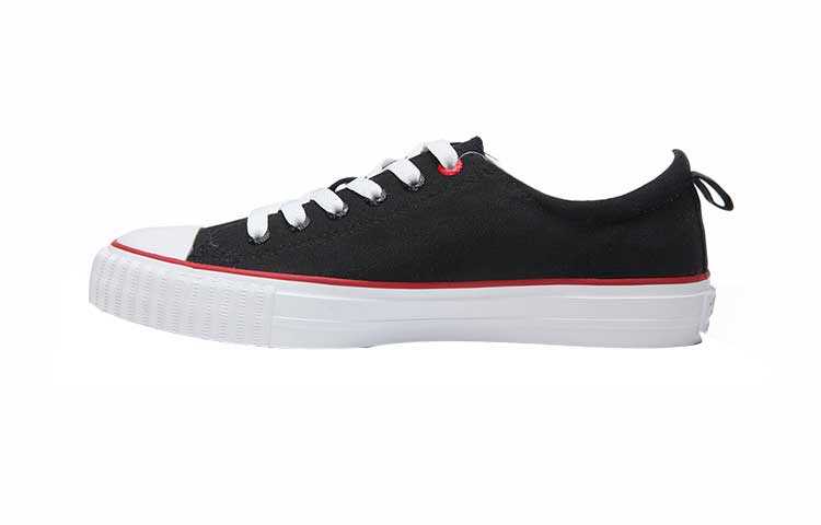 ISTEP Abrasion Resistant Lightweight Wear resistant And Lightweight Low top Canvas Shoes Women's Black