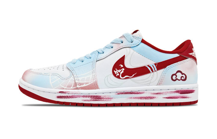 Jordan Jordan Air Jordan 1 Painting Realm, Serpent Dance Spring Festival 2.0 Abrasion Resistant Breathable