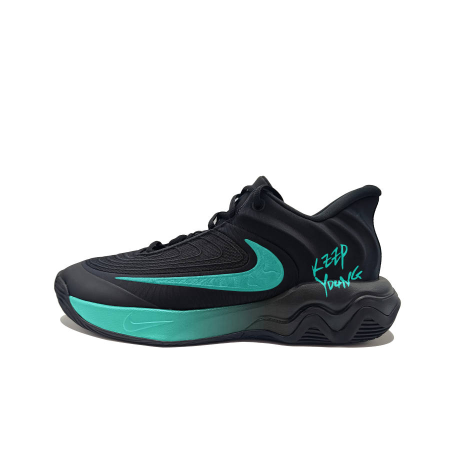 Nike Nike Giannis Immortality 4 Green Mango MH Project Abrasion Resistant Low top Basketball Shoes Men's Black Cyan
