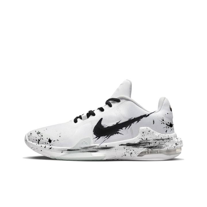 Nike Nike Air Max Impact 4 Mid top Basketball Shoes Unisex White Black