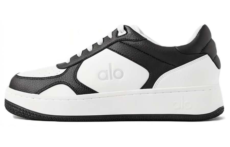 Alo Yoga Recovery Mode Slip Resistant Abrasion Resistant Low top Skateboard Shoes Unisex Black White
