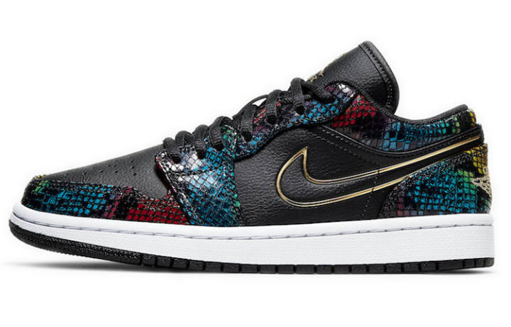 Jordan Jordan 1 Low Multicolor Snakeskin 2020 Women's