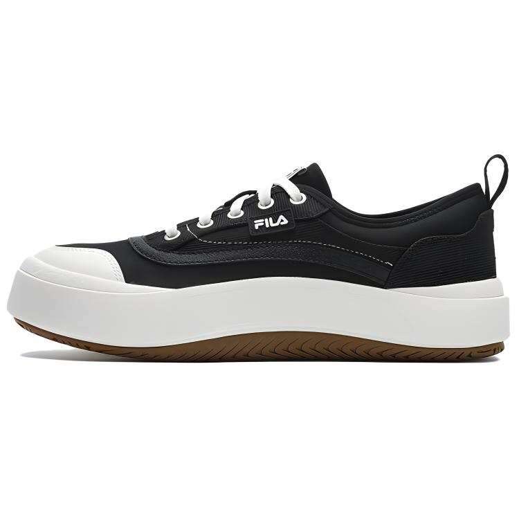 FILA JELLYFISH Abrasion Resistant Height Increasing Low top Canvas Shoes Men's Black
