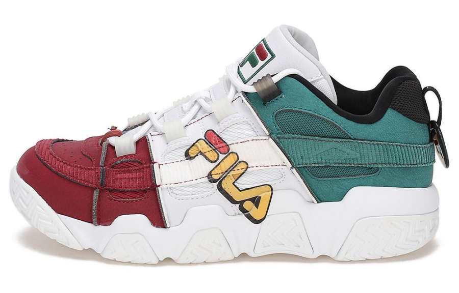 FILA FUSION Low top Vintage Basketball Shoes Women's White Red