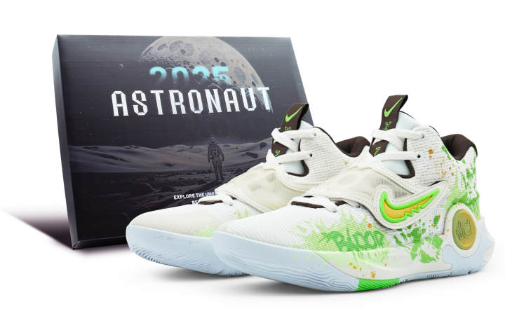 Nike Nike KD Trey 5 X Cushioning Moisture Wicking Low top Basketball Shoes Men's Green White Orange