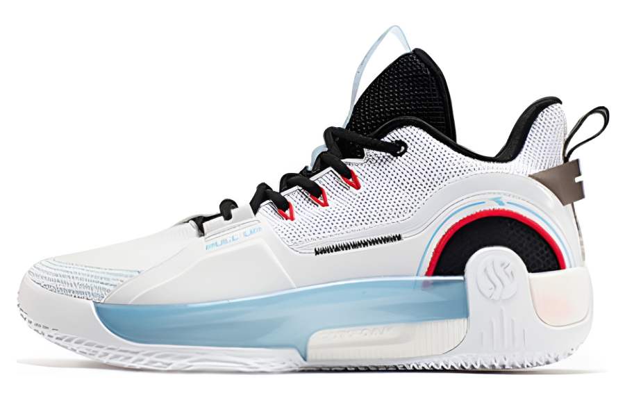 361° AG Pull Up 1.5 Mid top Basketball Shoes Men's White Black