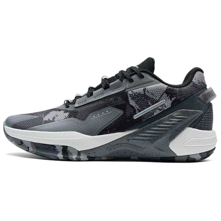 XTEP Serpent Strike TD Slip Resistant Low top Basketball Shoes Men's Gray Black