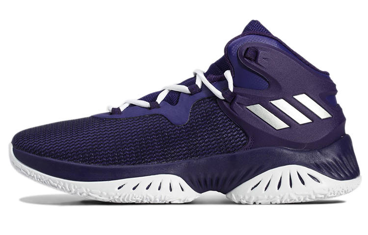 Adidas Adidas D Rose Explosive Bounce Abrasion Resistant Mid top Basketball Shoes Men's Purple