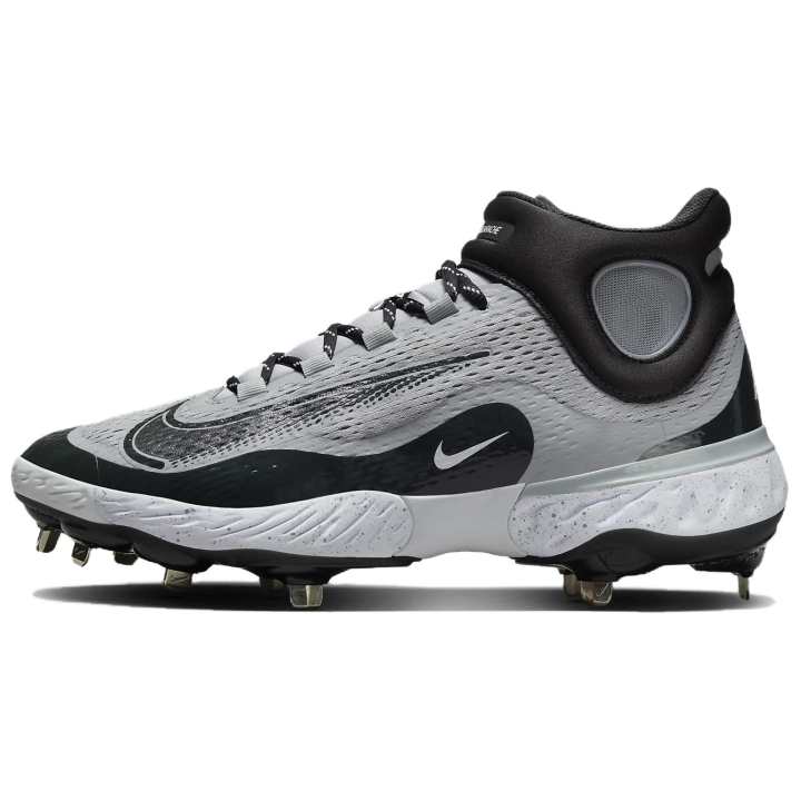 Nike Nike Alpha Huarache Elite 4 Mid Wolf Grey White Dark Smoke Grey