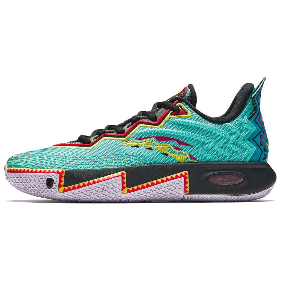 Anta KAI 2 Cushioning Slip Resistant Abrasion Resistant Rebound Low top Basketball Shoes Men's Green Black Blue