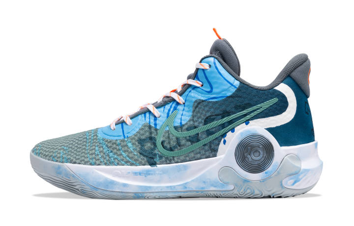 Nike Nike KD Trey 5 IX Mesh Cushioning Grip Cushioning Grip Mid top Basketball Shoes Unisex Blue