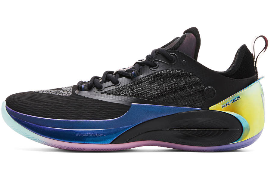 PEAK Wiggins AW2 Cushioning Abrasion Resistant Impact Resistant Rebound Basketball Shoes Men's All Black DNA Colorway