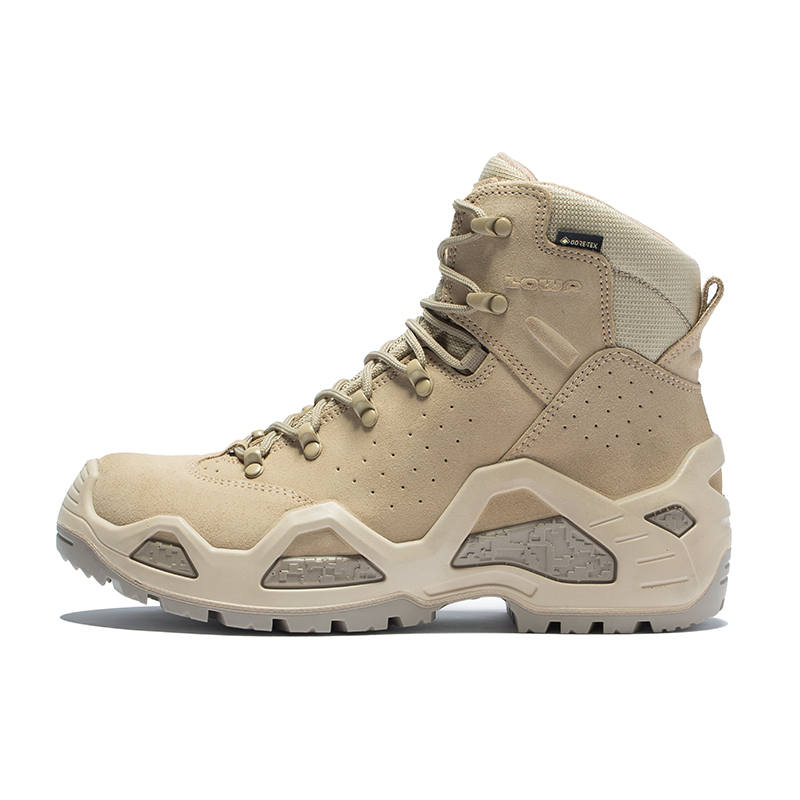 Lowa Z 6S Cow Leather, Textile High top Hiking Shoes Men's Sand