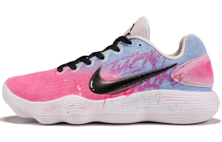 Nike Nike Hyperdunk 2017 Fabric Low top Basketball Shoes Men's Pink