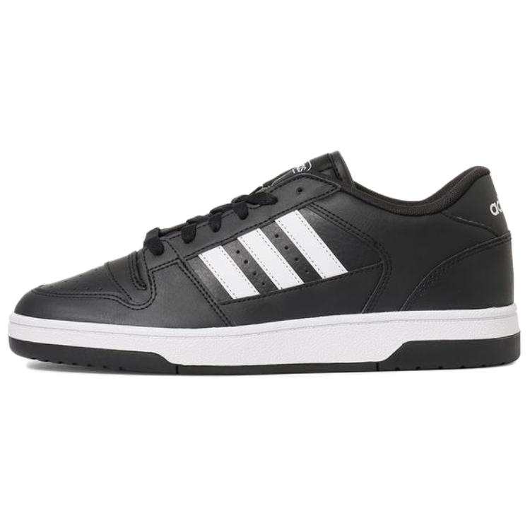 Adidas Adidas BREAK START Synthetic Leather Slip Resistant Abrasion Resistant Low top Skateboard Shoes Unisex Black