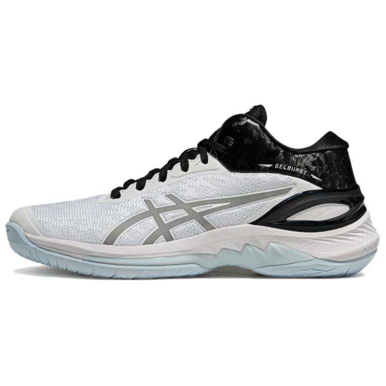 ASICS GELBURST 28 Versatile Cushioning Slip Resistant Abrasion Resistant Mid top Basketball Shoes Unisex White Silver