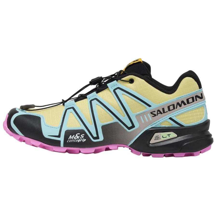 SALOMON Speedcross 3 Low top Running Shoes Men's Yellow Blue