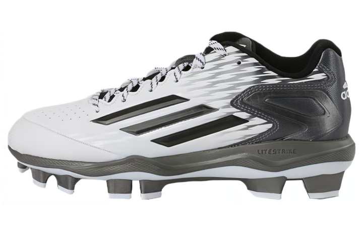 Adidas Adidas Poweralley 3 Mid Baseball Cleats 'White Black'