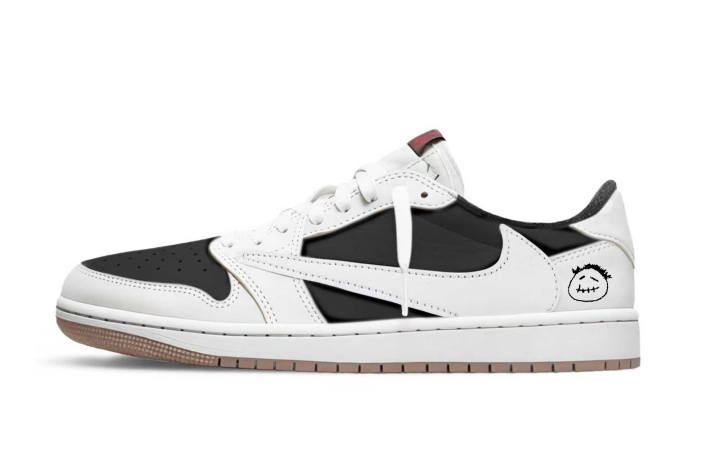 Jordan Travis Scott x Jordan Air Jordan 1 Travis Scott X AJ1 Collaboration 7.0 Abrasion Resistant Low top