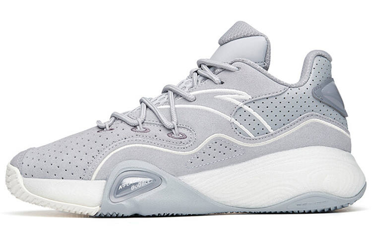 Anta A Flash Bubble 1.0 KT Thompson Low top Performance Basketball Shoes Men's Gray