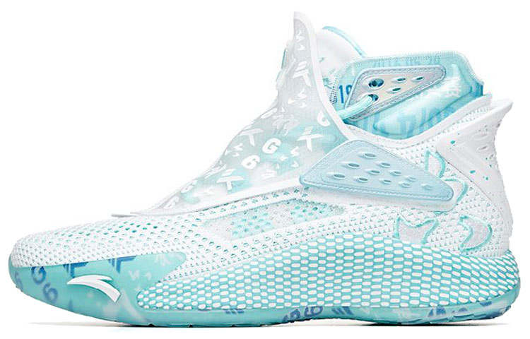 ANTA Liushen x Anta KT5 Cushioning Slip Resistant High top Basketball Shoes Men's White Blue