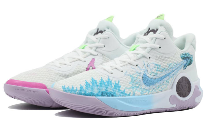 Nike Nike KD Trey 5 IX KD EP Low top Basketball Shoes Men's Blue Pink