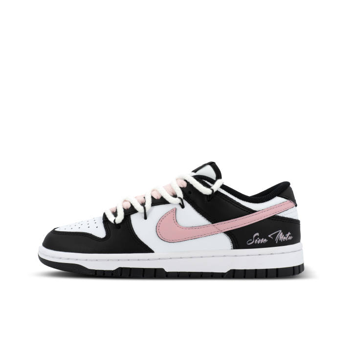 Nike Nike Dunk Singji Puf XJDD Powder Charm Low top Skateboard Shoes Unisex Black Pink