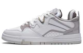 Li-Ning LiNing Wave Pro Anti-Slip Wear-Resistant Low-Top Skateboard Shoes Mist White Silver Fish Gray