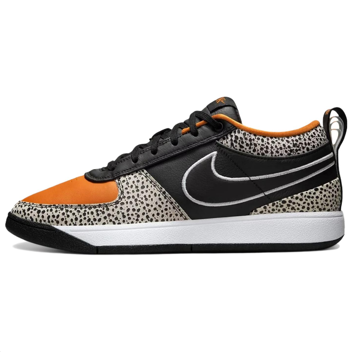 Nike Nike Book 1 Abrasion Resistant Low top Basketball Shoes Unisex Black White Orange
