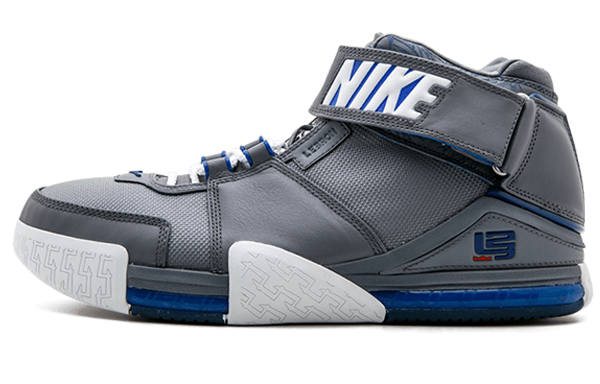 Nike Nike Lebron 2 Cool Grey Comfortable Slip Resistant Abrasion Resistant Mid top Basketball Shoes Men's Gray