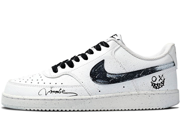 Nike Nike Court Vision 1 Skateboard Shoes Unisex Low Top White/Black