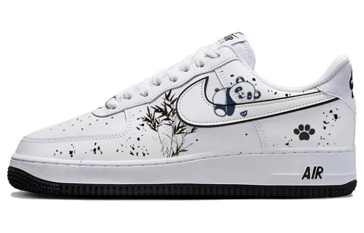 Nike Nike Air Force 1 White Snow No Trace, Bamboo Grove Panda Slip Resistant Abrasion Resistant