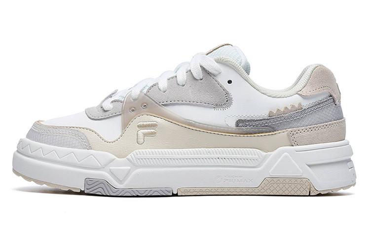 FILA FUSION Bank Skate Shoes 'White Grey Beige' Women's