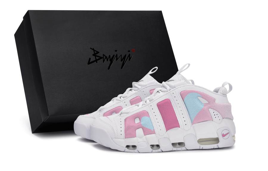 Nike Nike Air More Uptempo 811 Manufacturing, Pink Heartfelt, Special Shoe Box Slip Resistant Abrasion Resistant Low top