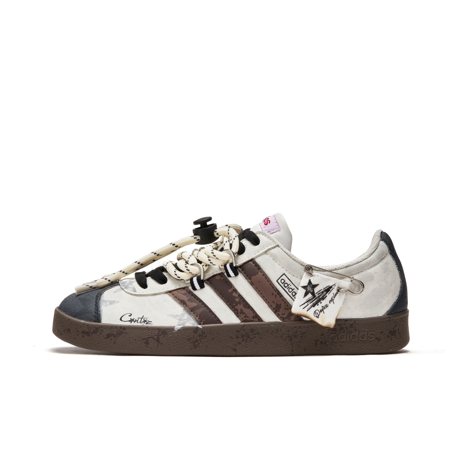 Adidas Adidas VL COURT 2.0 Freedom Panda, Highway Song Thin Sole Slip Resistant And Breathable Low top Skateboard Shoes Unisex
