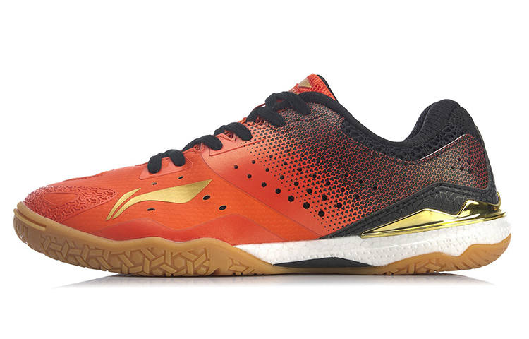 Li-Ning LINING National Team Professional Table Tennis Men's Shoes - Qilin | Red/Black