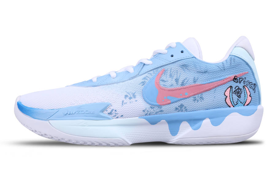 Nike Nike Air Zoom G.T. Cut Academy Slip Resistant Abrasion Resistant Low top Basketball Shoes Unisex Sky Blue