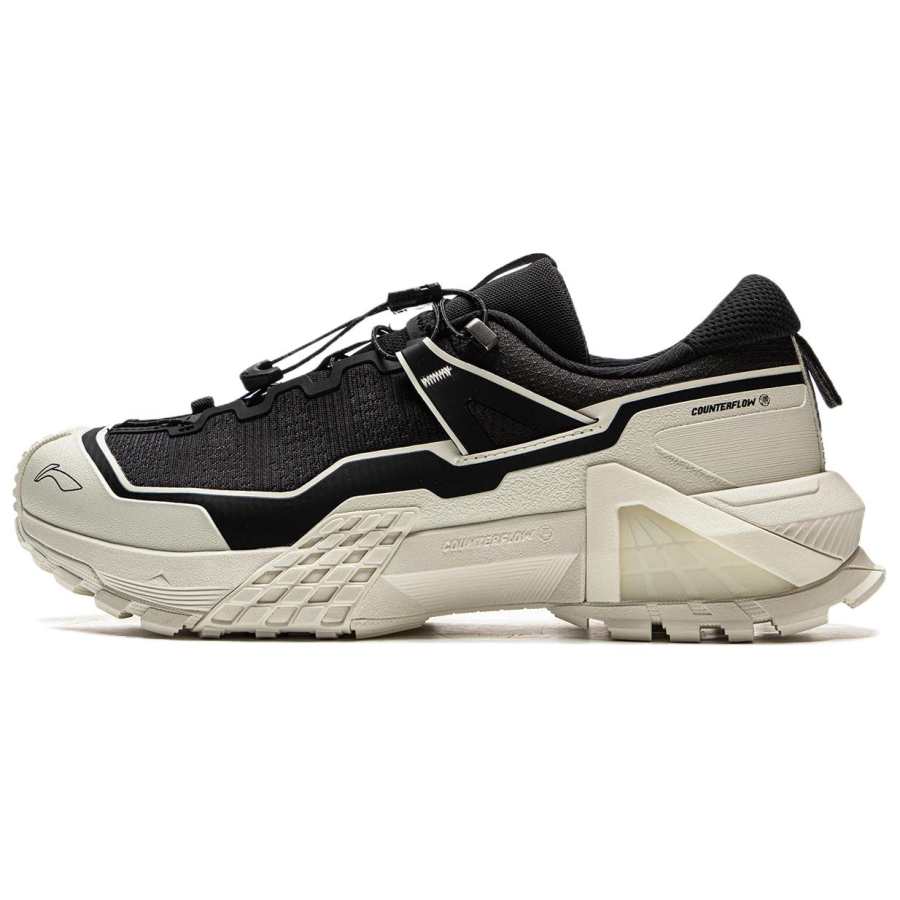 Li-Ning Li Ning Outdoor CF Tracing, Xingchuan Pro Low top Hiking Shoes Unisex Black White